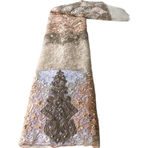 Hot sale african sequins tulle mesh fabric JRB-91108 shining glued glitter sequins lace fabric