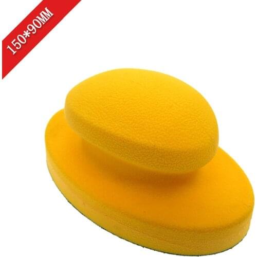150*90mm Elliptical Manual Polishing Disc Car Cleaning Tool Polishing Sandpaper Sticky Disc Hand Rest