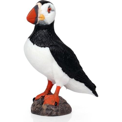 Puffin Animal Figure Collectible Toys Birds Animal Cognition Action Figures Kids Plastic Cement Toys