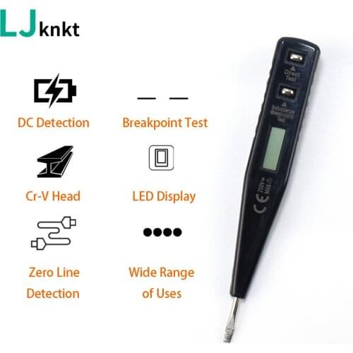 Electric Wire Test Pencil With LED Display 12V-220V Voltage Sensor Tester DC Breakpoint Detect Meter Indicator For Circuit Board