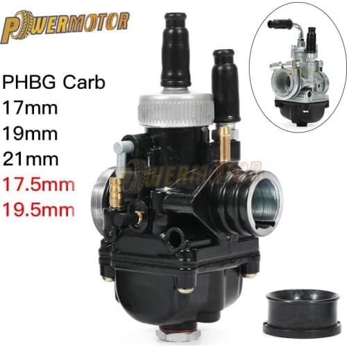 Motorcycle PHBG Black Racing Carburetor 12mm 15mm 17mm 19mm 21mm Carburador Carb 2- Stroke For Yamaha Puch Zuma ATV BWS100