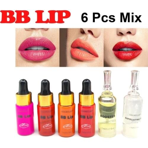 Korean 5Ml Bb Lips Glow BB Lip Serum Pigment Ampoule Serum Starter Kit for Lip Gloss MTS Mesotherapy Microneedle Treatment
