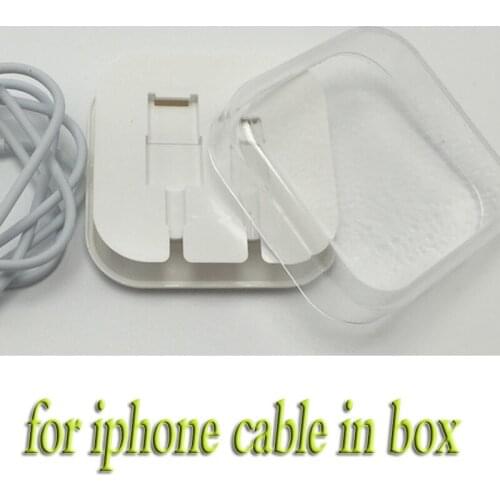 OD3.0 1m white 8 pin 8pin Data Sync light Adapter Charger USB cable for iPhone x 8 6 7 ipad IOS with crystal box package 300pcs