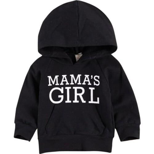 1-6T Toddler Kid Baby Girl Autumn Winter Clothes Long Sleeve Pullover Hoodies and Hooded Sweatshirt Fashion Streetwear Outfit