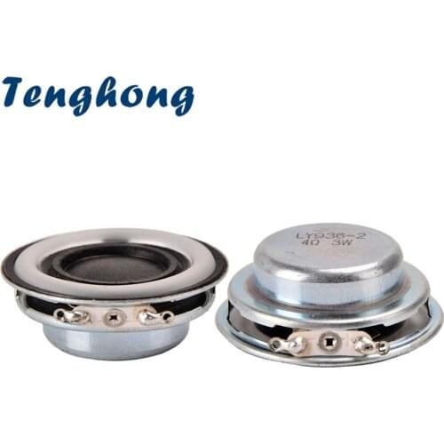 Tenghong 2pcs 40MM 19 Core 4Ohm 3W Portabel Audio Speakers Ultra-thin Bluetooth Loudspeaker Full Range Speaker Unit