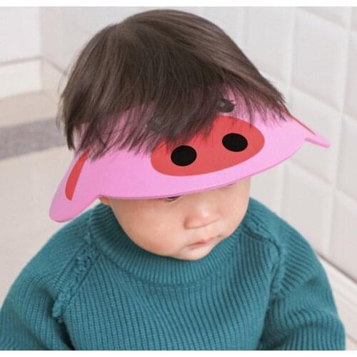 Baby Kids Shower Caps Adjustable Shampoo Cap Wash Hair Kids Bath Visor Hats Shield Waterproof Ear Protection Eye Children Hats
