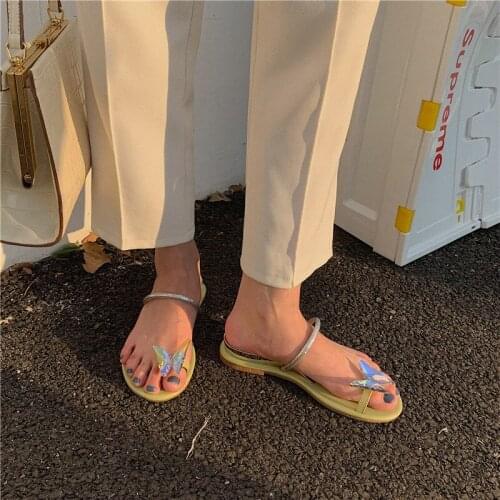 Clip Toe Women Slippers Hollow Slides Casual Ladies Summer Beach Shoes Woman Size 35-39 Elegant Flats Ladies Shallow Slippers