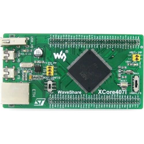STM32F407IGT6 STM32 Cortex-M4 Development Core Board IO Expander with Onboard NandFlash USB HS/FS Port Ethernet RJ45=XCore407I