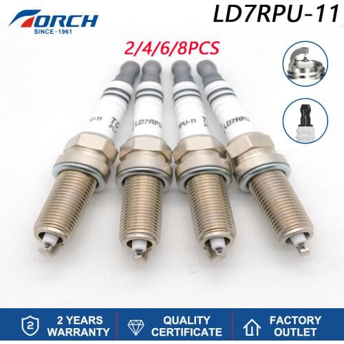 2/4/6/8PCS Automobiles Ignition Platinum Car Spark Candles TORCH LD7RPU-11 Fit for TOYOTA MAZDA NISSAN MERCEDES-BENZ SUBARU