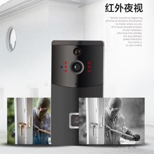 MOUNTAINONE Wireless Video Door Phone HD PIR WIFI Doorbell Intercom IP Camera Battery Power Audio SD Card Slot Outdoor Security