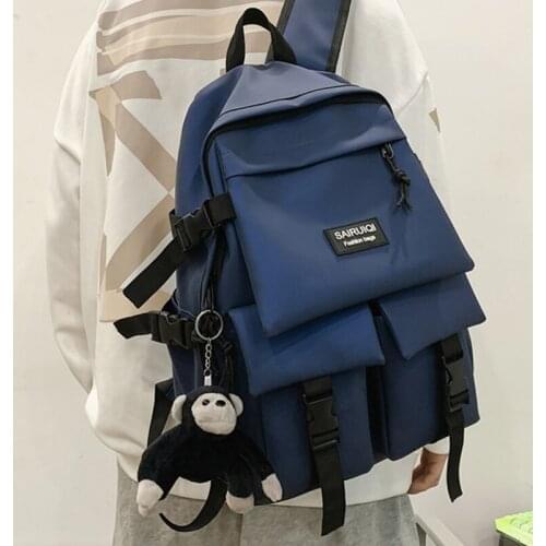 Large Capacity Ins Womens Backpack for Girls Boys Cute High School Bags for Teens New Waterproof Women Backpacks Mochila 50