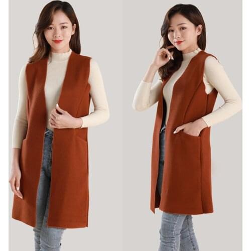 Woman Jacket Vest Vest Womens Autumn British Style Sleeveless Coat Chaleco Mujer