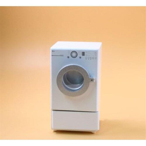 1:12 miniature wooden washing machine for dolls dollhouse simulation furniture toy pretend play toys for girls children gifts