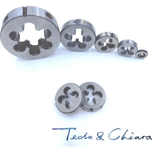 1Pc M10 x 0.5mm 0.75mm 1mm 1.25mm 1.5mm Metric Die Right Hand Pitch Threading Tools For Mold Machining * 0.5 0.75 1 1.25 1.5