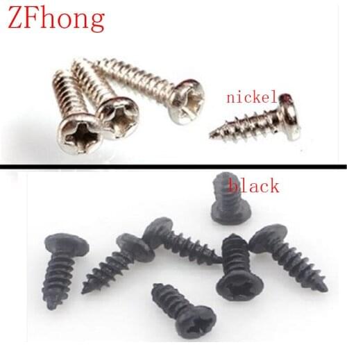 1000pcs M1.2 1.2mm phillips black or nickel plated pan round head head Self Tapping Screws