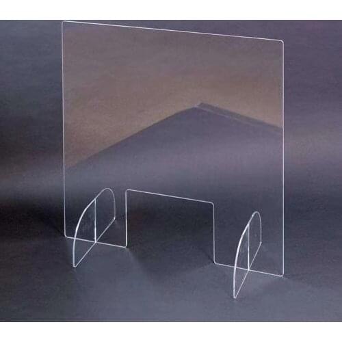 Acrylic Sneeze Guard Shield Protection Cover Safety Counter Top 60x60cm Sheet For Office School Restaurant Grocery Stores Salons