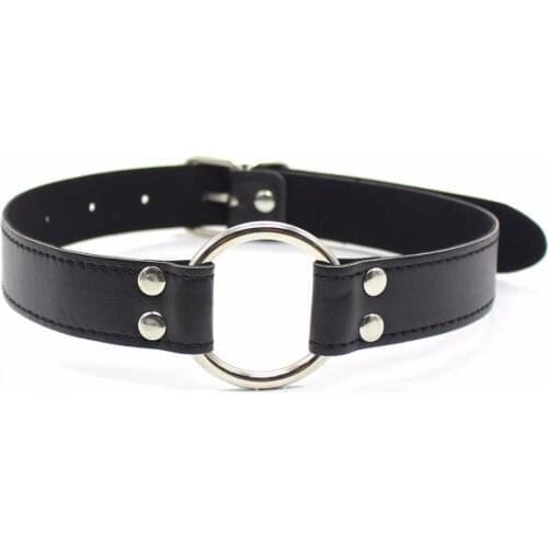 BDSM Deep Throat Gag sex metal Round Open Mouth Flail Slave Mouth Bite O Ring Gags Stopper Adult Sex toys for couple Games