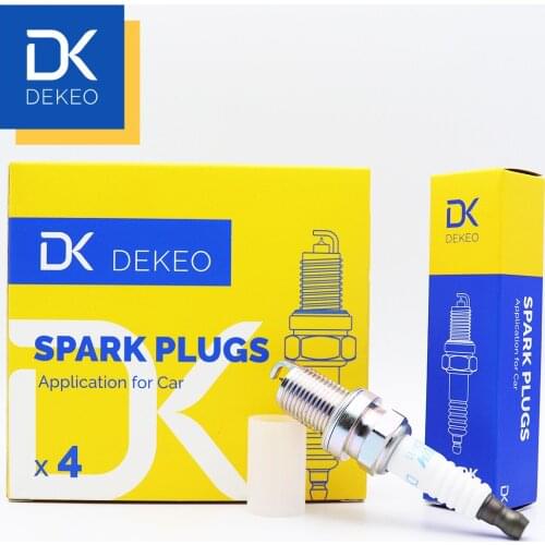 Dekeo For Nissan Frontier Sentra Mitsubishi Eclipse Galant Lancer Montero Outlander Spark plug Iridium BKR6EIX-11 4PCS