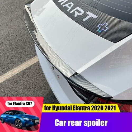 For Hyundai Elantra Avante CN7 2021 ABS modified rear wing original style without perforation exterior auto parts spoiler