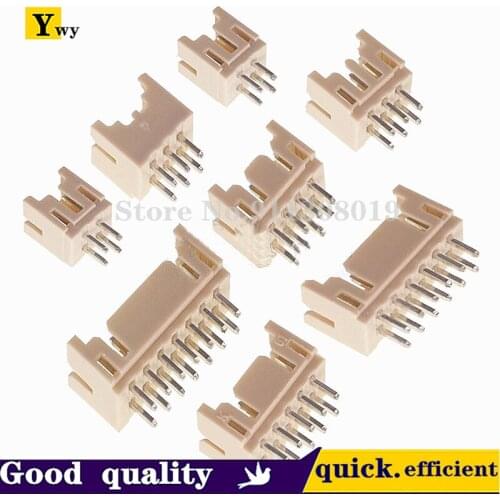 20PCS/LOT PHD 2.0 connector 4P6P8P10P12P14P16P20P PHD2.0mm double row connector straight needle/bent needle