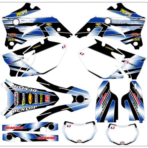 Motocross 3M Graphics Stickers Backgrounds Decals For Yamaha WRF450 WR450F 2007 2008 2009 2010 2011 WRF250 WR250F 2007-2012 2013