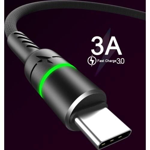 Type C Cable Fast Charging Cable 3A Micro USB Cable For Samsung Huawei HonorXiaomi Redmi USB C Mobile Phone USB Charge Cord Wire