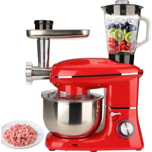 5.5L 1500W Stainless Steel Bowl 6-speed Kitchen Food Stand Mixer Cream Egg Whisk Blender Cake Dough Bread Mixer Maker Machine