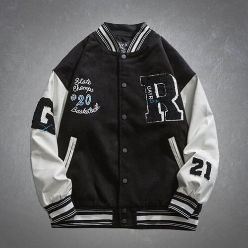 Japanese Style Varsity Baseball Jackets Men Letter Embroidery Patchwork PU Leather Bomber Caots Unisex Spring Autumn Streetwear