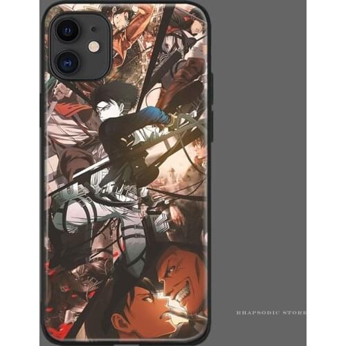 Levi Ackerman Attack On Titan anime soft silicone Phone case cover shell For iPhone 6 6s 7 8 Plus X XR XS 11 Pro Max