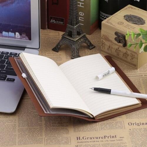 New Loose-leaf Notebook Traveler Journal traveler Diary Loose-leaf Notebook Pen Holder Record Book Stationery Student planner