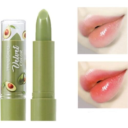 New Spring And Summer New Avocado Velvet Jelly Matte Lipstick Non-stick Color Changing Lipstick Makeup Cosmetic