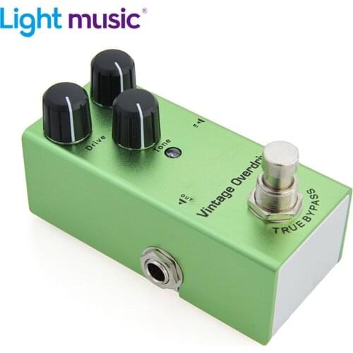Electric Guitar Pedal Vintage Overdrive True bypass Design Mellow Mild Smooth Simply Exquisite For Guitar