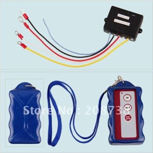 Free shipping 12V 12 Volt Wireless Remote Control Set for Truck Jeep ATV Winch