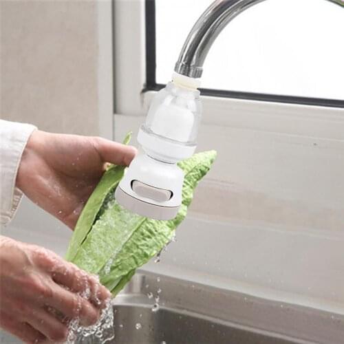 Adjustable Kitchen Faucets 3 Modes Water-saving Taps Splash-proof Durable ABS Booster Water Filter Tap Faucet Kitchen Fixture