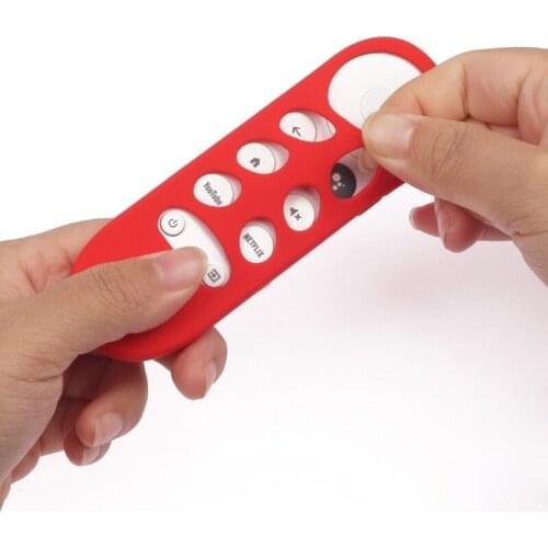 D5QC Silicone Case for chromecast for -Google TV 2020 Voice Remote Shockproof Protective Cover for 2020 Chromecast Voice Remote