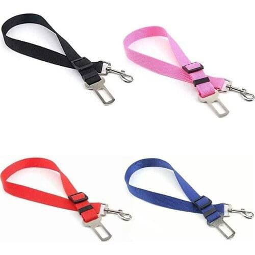 Retractable Dog Harness Seat Belt Dog Leash Pet Car Supplies Dog Car Safety Buckle Flexible Leash Traction Rope