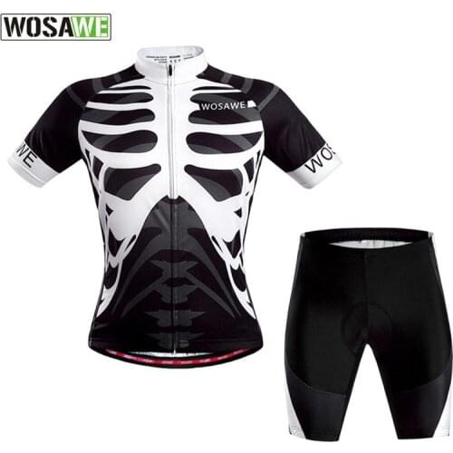 WOSAWE Team Bicycle Bike Cycling Jersey Cycle Clothing Outdoor Sportswear Shorts Shirts Tops Pants Tights Set