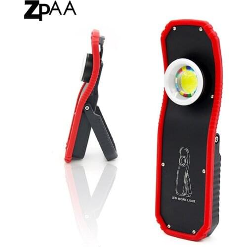 60w Bright COB Work Light Portable Flashlight Torch USB Rechargeable LED Magnetic COB Lanterna Hanging Hook Lamp For Camping