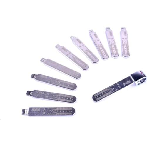 10pcs Engraved Line Key Blade For Flip Blank key Blade 25 HON66FH for Accord