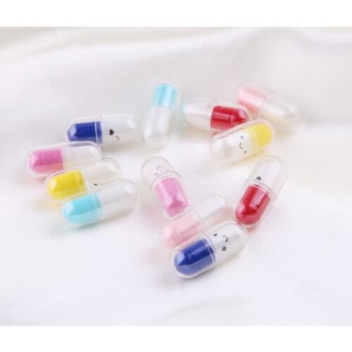 10pcs/lot Resin Small Pills Charms Pendants Funny Capsule Design Charms Fit DIY Earring Finding Jewelry Accessories Decor