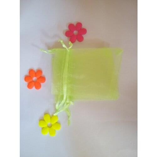 1000pcs 10*15cm Light Green Organza Gift Bag Jewelry Packaging Display Bags Drawstring Pouch For Bracelets/necklace/wed Yarn Bag