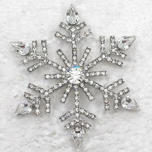 12pcs/lot Wholesale Fashion Brooch Water Drop Crystal Rhinestone Flower Pin brooches C101285