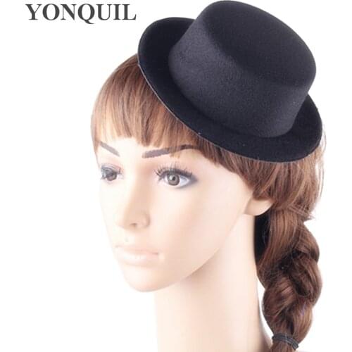 17 CM Pary Tea Children Top Hat Elegant Women Wedding Party Dinner Fascinator Base Occasion Kinds Adult Chapeau Cap Headpiece