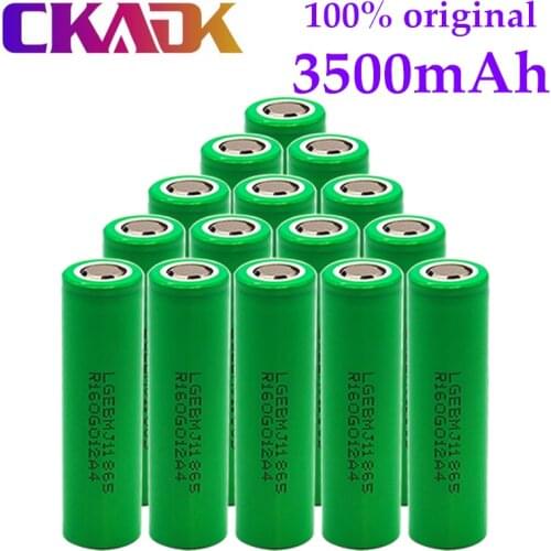 20PCS 100%Original MJ1 3.7v 3500mah 18650 Lithium Rechargeable Battery for Flashlight batteries for 18650 LG MJ1 3500mah battery