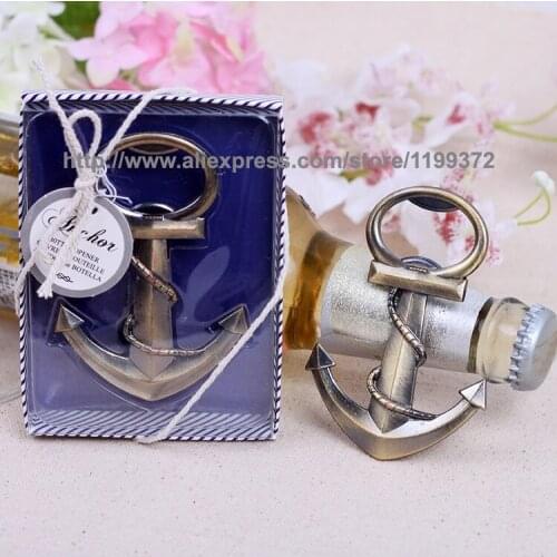 1000pcs/lot Wedding favor Beach favor Anchor Bottle Opener Favor Wedding Shower Party Favor Wedding Party Gifts Gift Free DHL