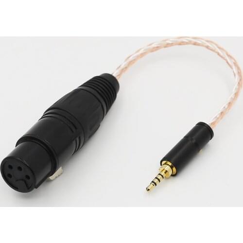 2.5mm Trrs Balanced Male to 4-pin XLR Balanced Female Headphone Audio Adapter for Astell&Kern AK240 AK380 AK320 onkyo DP-X1 FIIO