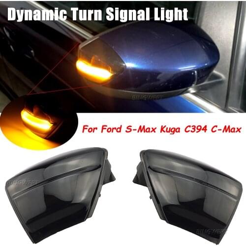 Car Accessories LED Dynamic Turn Signal Side Wing Mirror Indicator Light Lamp For Ford S-Max 2007-2014 Kuga C394 08-2012 C-MAX