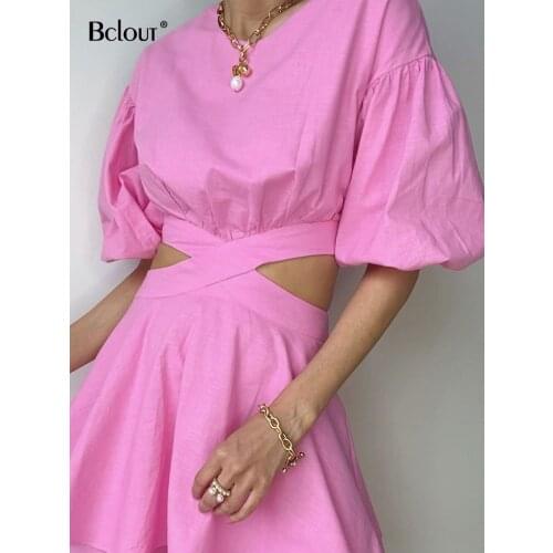 Bclout Linen Summer Dresses China