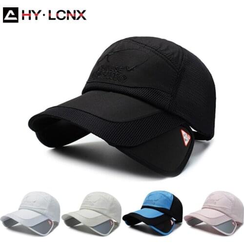 Spring And Autumn Men Outdoor Cotton Long Version Baseball Cap Women Fashion Breathable Net Sports Adjustable Sun Travel Cap