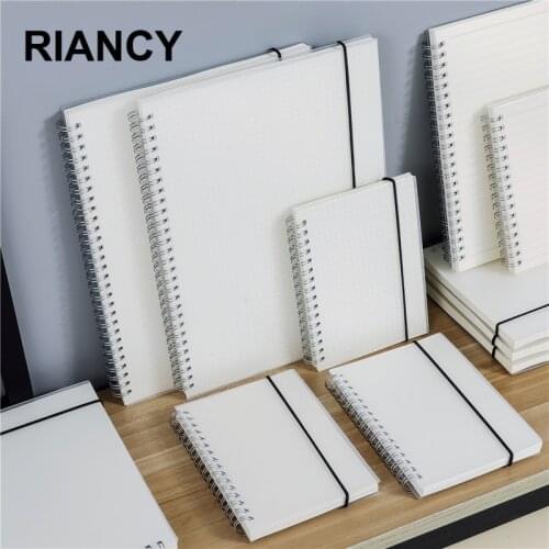A5 A6 Spiral Book Coil Notebook To-Do Lined DOT Blank Grid Paper Journal Diary Sketchbook For School Supplies Stationery 016020